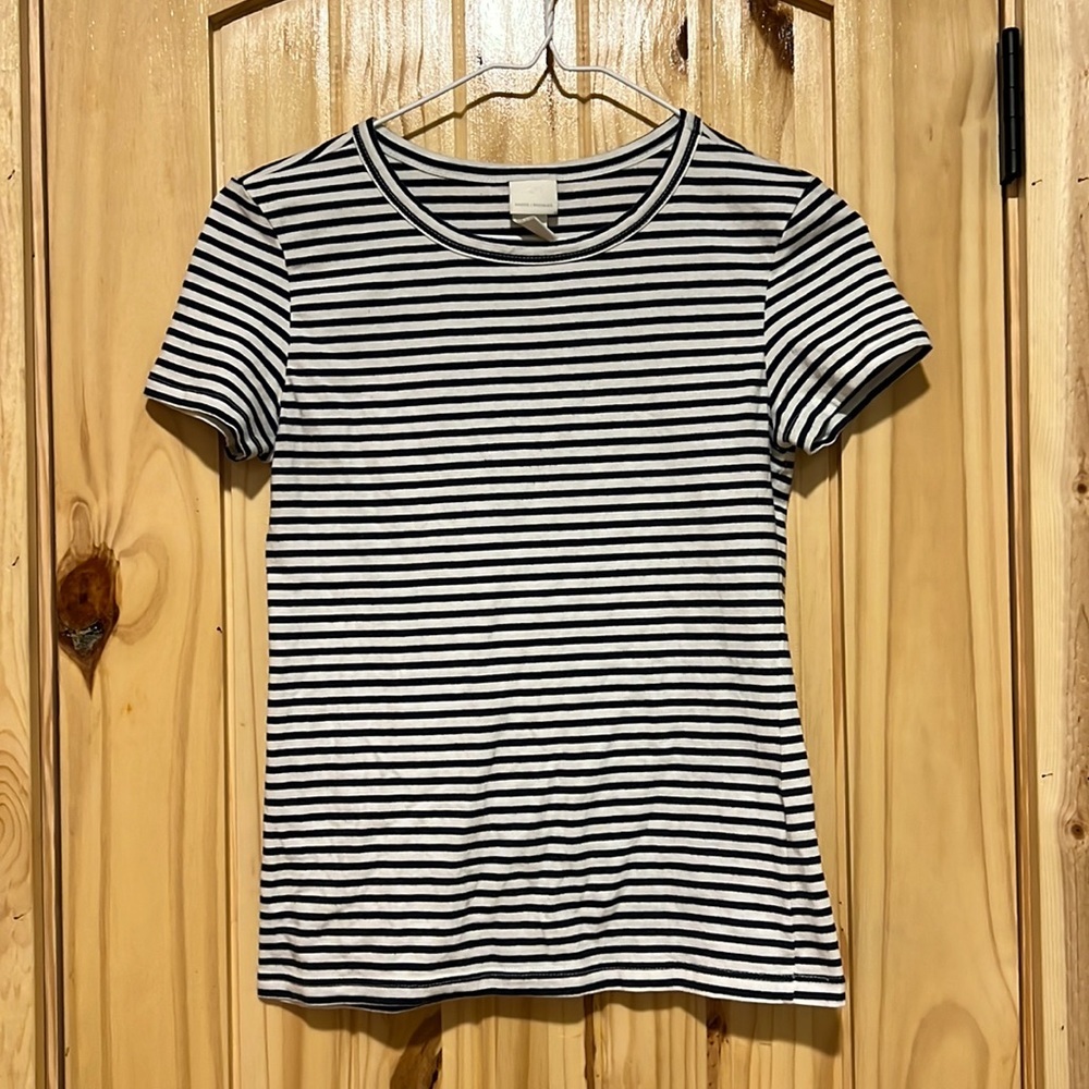 H&M Navy and White striped top - 3/$20 or 4/$25